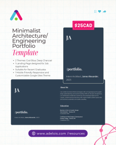 Minimalist Architecture/Engineering Portfolio Template