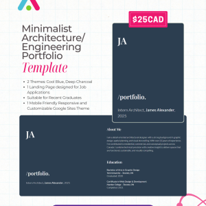 Minimalist Architecture/Engineering Portfolio Template