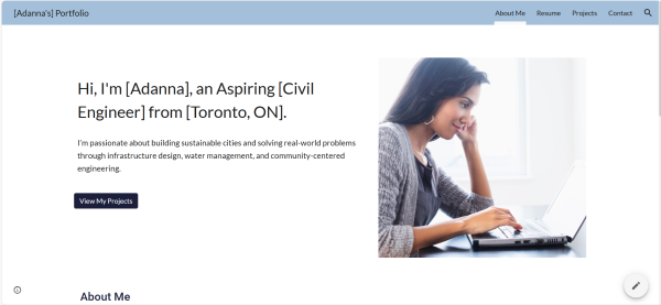 Student Portfolio Template #2 - Image 3