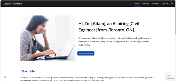 Student Portfolio Template #1 - Image 3