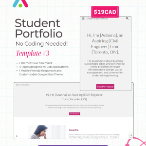 Student Portfolio Template #3